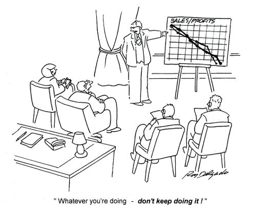 'Whatever you're doing - don't keep doing it!'