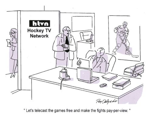 'Let's telecast the games free and make the fights pay-per-view.'