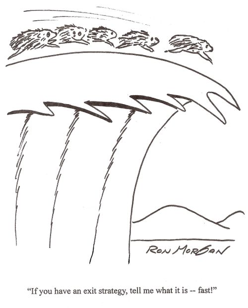 'If you have an exit strategy, tell me what it is -- fast!'