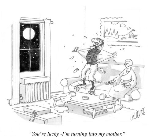 'You're lucky -I'm turning into my mother'