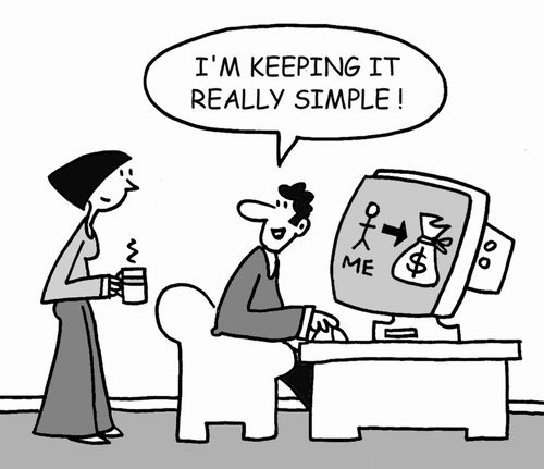 "I'm keeping it really simple!"