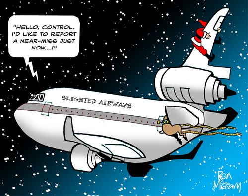 Santa's Near Miss