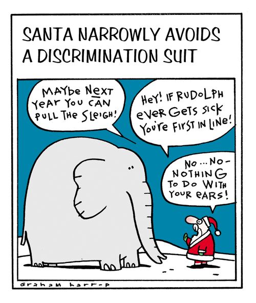 Santa narrowly avoids discrimination suit