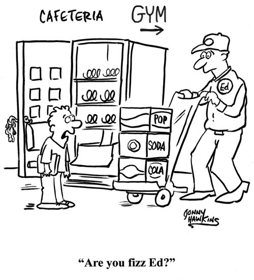 Kid to pop vendor: 'Are you fizz Ed?'