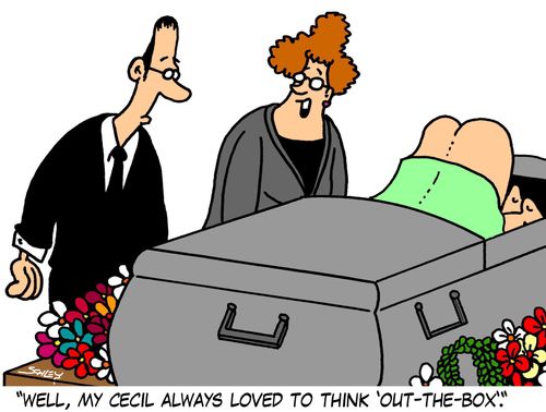 'Well, my Cecil always loved to think 'out-the-box'.'