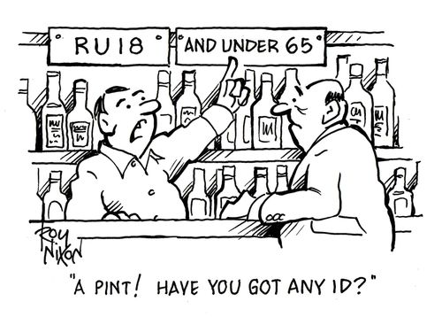 'A pint! Have you got any ID?'
