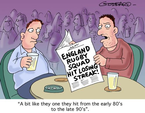 England rugby squad hit losing streak: 'A bit like the one they hit from the early 80's to the late 90's.'