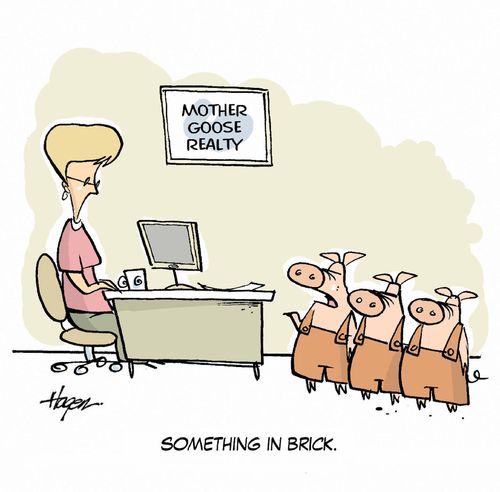'Something in brick.'