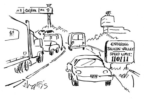 Entering silicon valley, speed limit: 110111