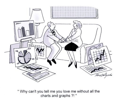 'Why can't you tell me you love me without all the charts and graphs?!'