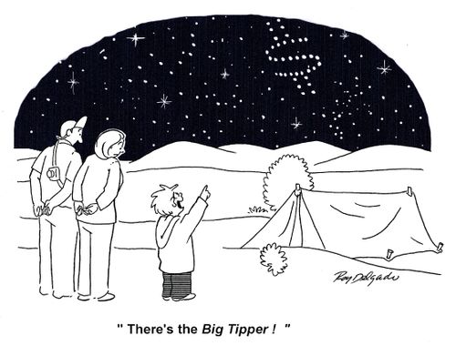 'There's the big tipper!'