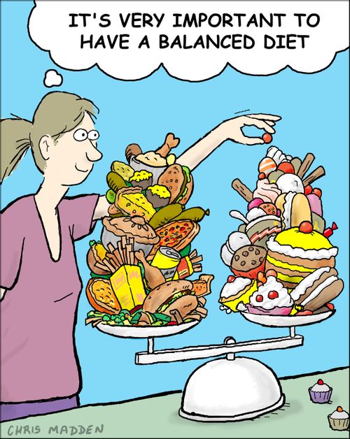 'It's very important to have balanced diet.'