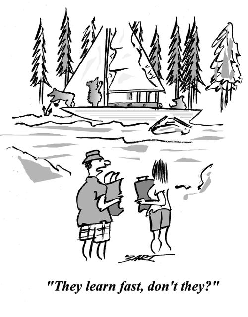 'They learn fast, don't they?'