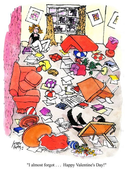 'I almost forgot... Happy Valentine's Day!'