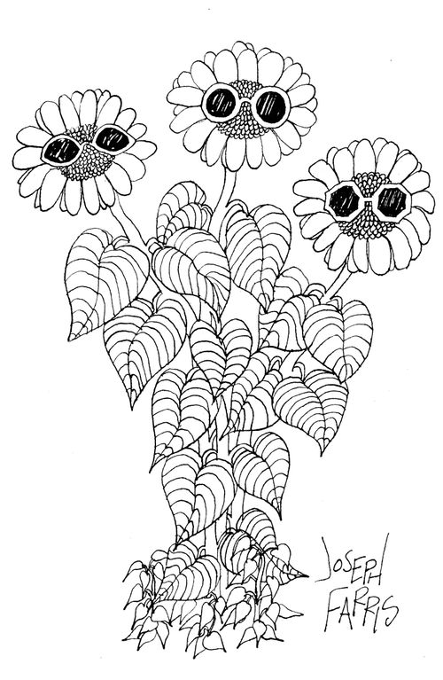 Sunflowers with Sunglasses.