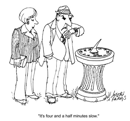 'It's four and a half minutes slow.'