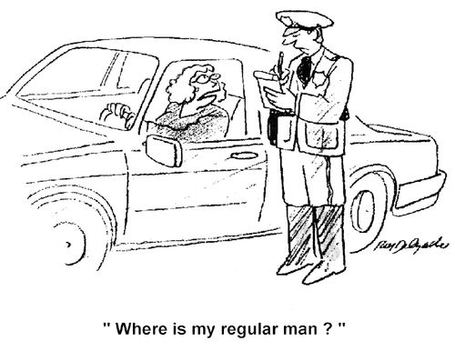 Where is my regular man?