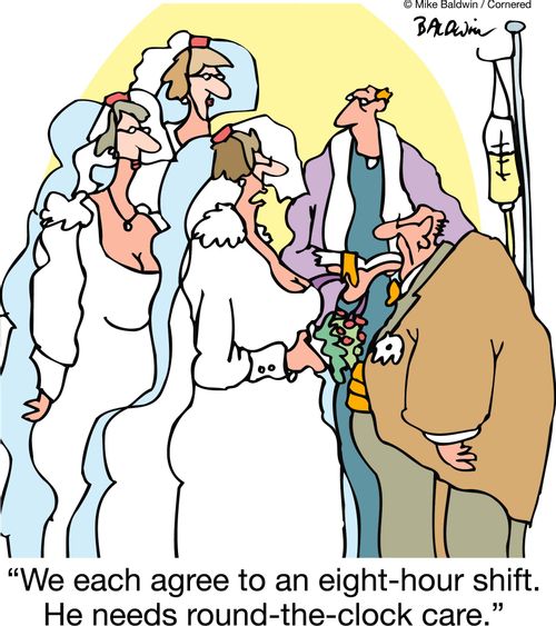 'We each agree to an eight-hour shift. He needs round-the-clock care.'