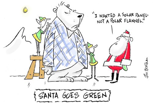 "I wanted a solar panel not a polar flannel."