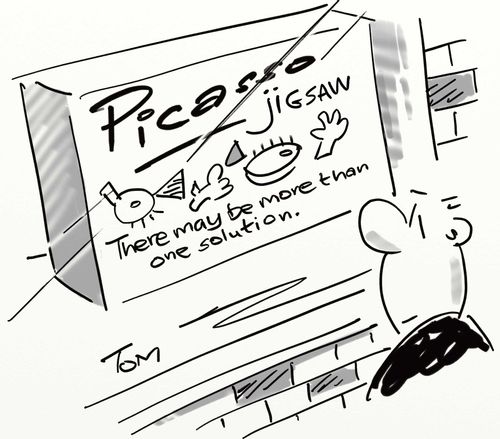 Picasso Jigsaw: There may be more than one solution.