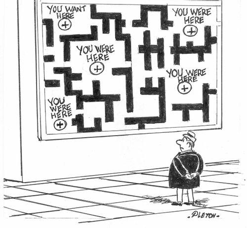 You Were Here Map.