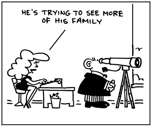 'He's trying to see more of his family.'
