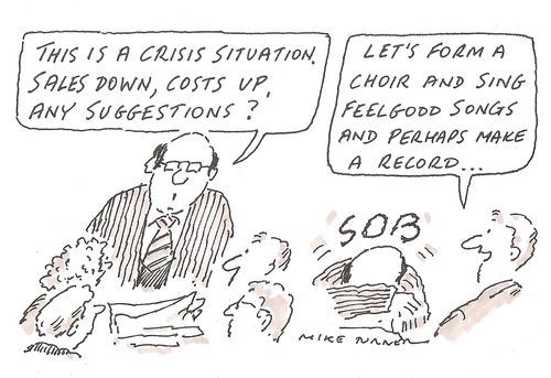 '...let's form a choir and sing 'feel good' songs...'