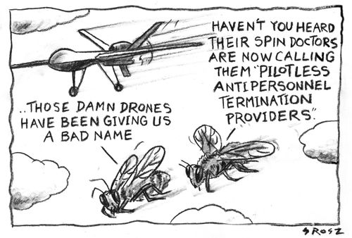 '...Those damn drones have been giving us a bad name.'