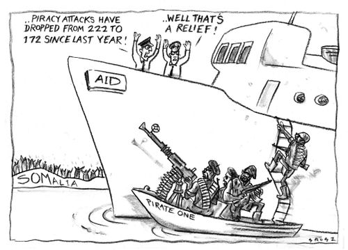 Aid relief not getting through to Somalia because of pirate attacks