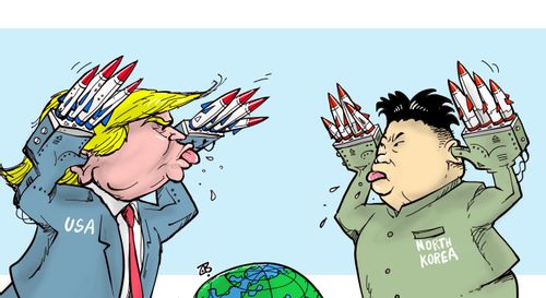 Trump and Kim Jong-un