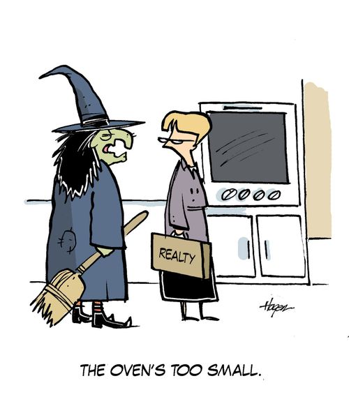 'The oven's too small.'