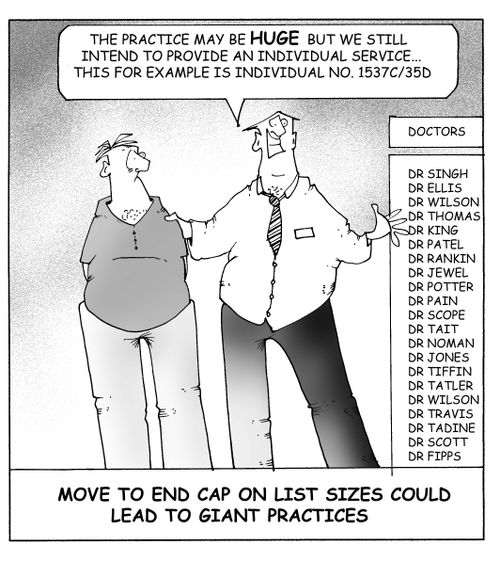 Move to end cap on list sizes could lead to giant practices.