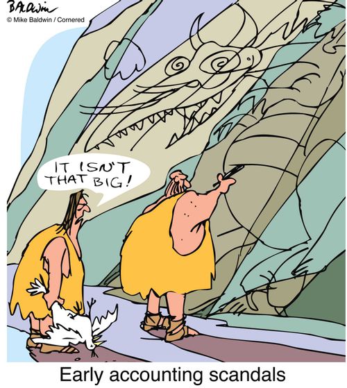 Early accounting scandals.