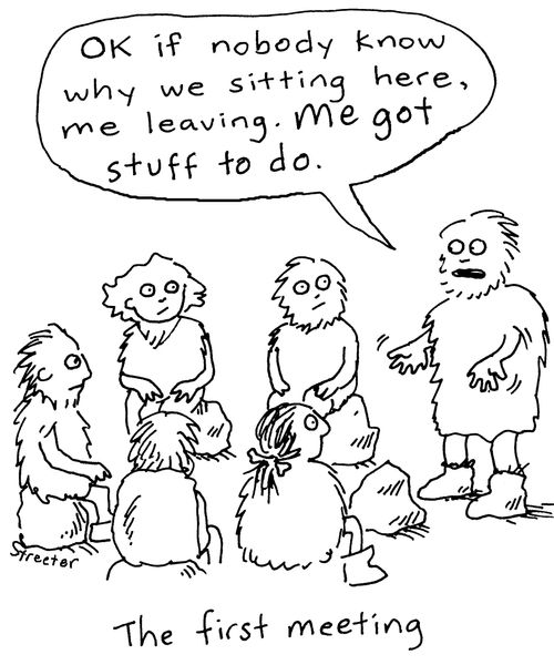 The first meeting.