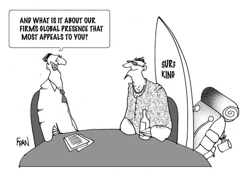 "What is it about the firm's global presence that most appealed to you?"