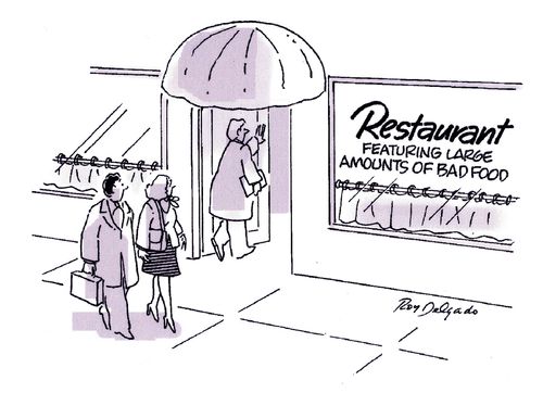 Restaurant - featuring large amounts of bad food.