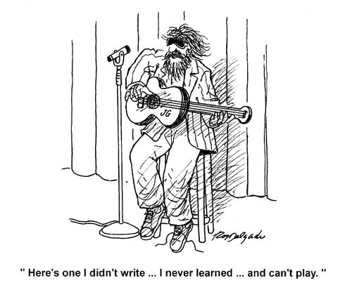 'Here's one I didn't write... I never learned... and can't play.'