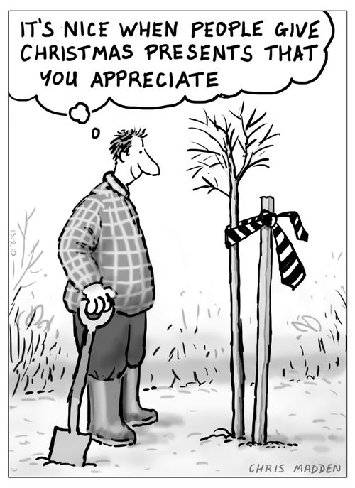 'It's nice when people give Christmas presents that you appreciate.'
