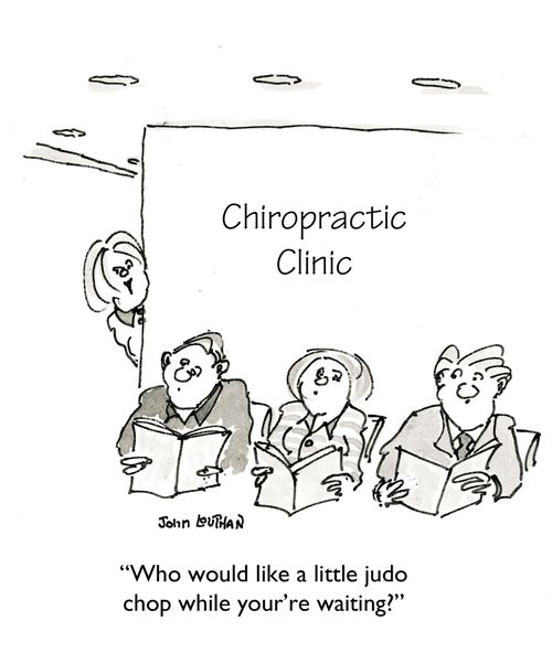 'Who would like a little judo chop while you're waiting?'