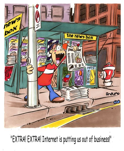 Extra! Extra! Internet is putting us out of business!