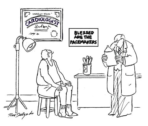 Blessed are the pacemakers.