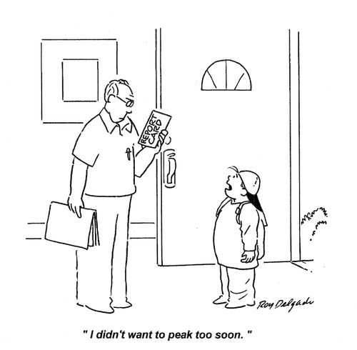 'I didn't want to peak too soon.'