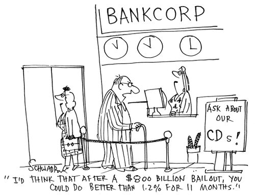 'I'd think that after a $800 billion bailout, you could do better than 1.2% for 11 months.'