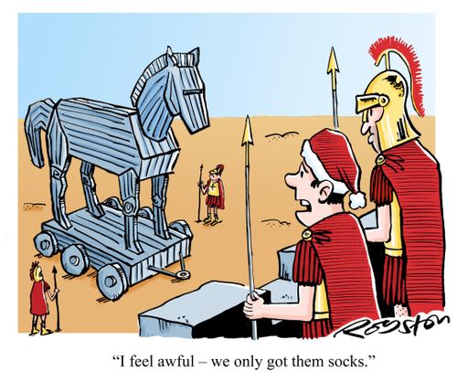 'I feel awful - we only got them socks.'