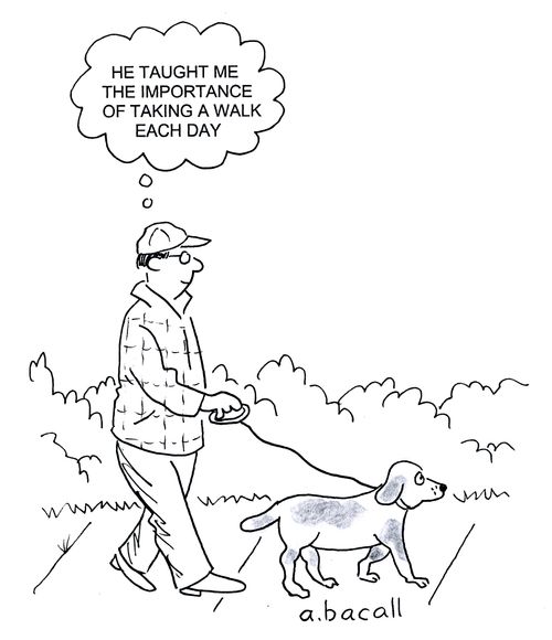 'He taught me the importance of taking a walk each day.'