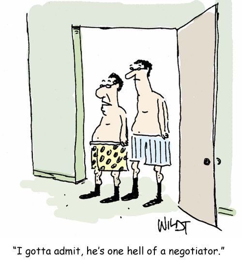 "I gotta admit, he's one hell of a negotiator."