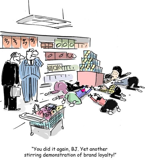 "You did it again, BJ. Yet another stirring demonstration of brand marketing!"