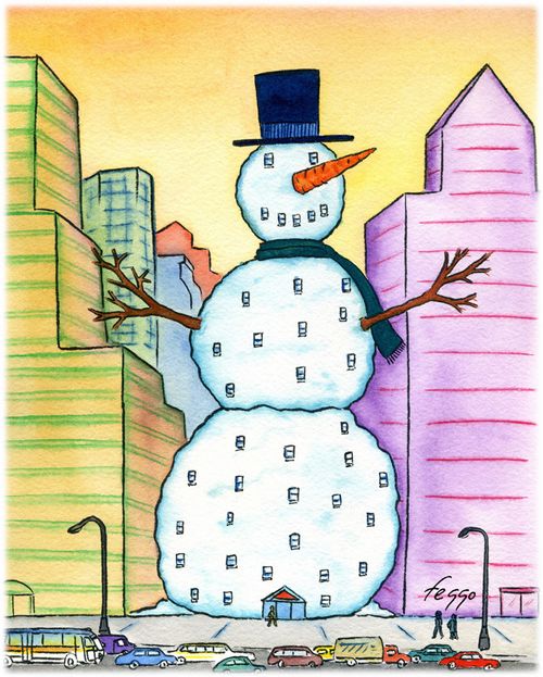 Snowman Building
