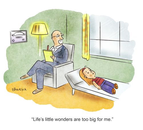 'Life's little wonders are too big for me.'