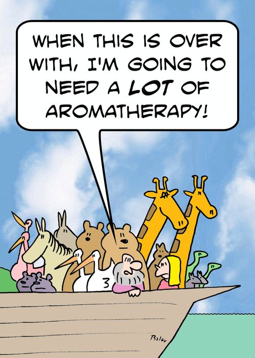 'When this is over with, I'm going to need a LOT of aromatherapy!'
